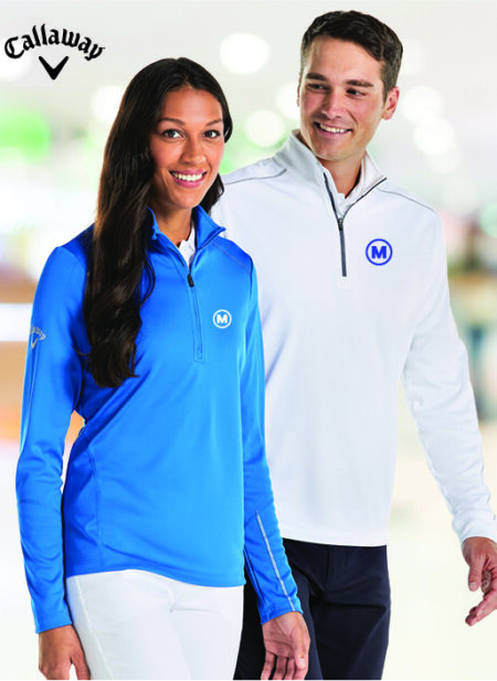 CALLAWAY - LADIES WATER REPELLENT 1/4-ZIP PULLOVER